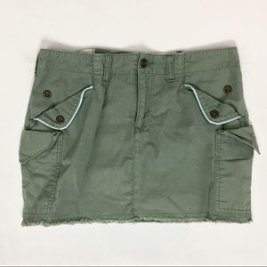 🦄FRX cargo mini skirt green size 29 (8)